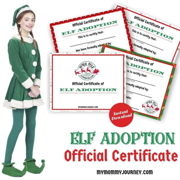 Elf Adoption Official Certificate