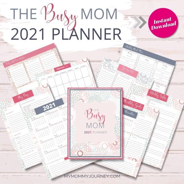 The Busy Mom Planner 2021 pink