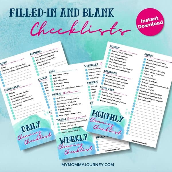 Busy Moms Cleaning Checklist