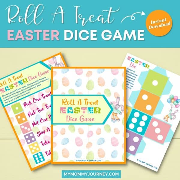 Roll A Treat Easter Dice Game printable