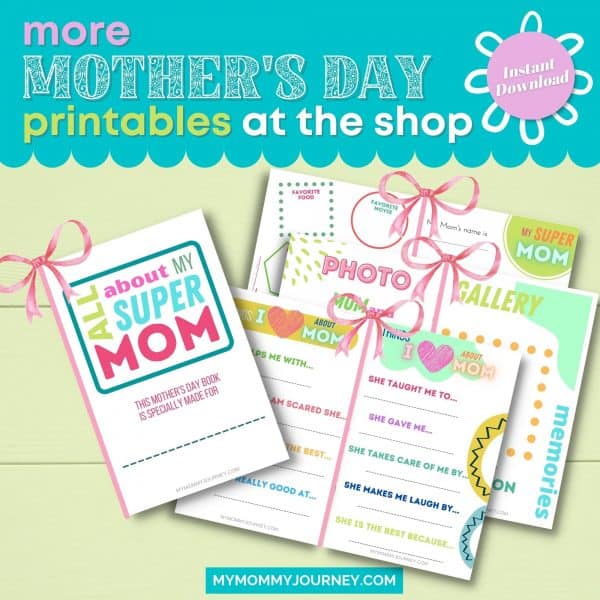 More Mother's Day Printables at the Shop