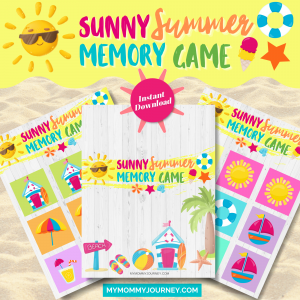 Sunny Summer Memory Game printables