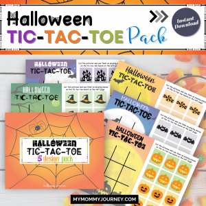 Halloween Tic-Tac-Toe Game Pack printable