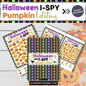 Halloween I-Spy Pumpkin Edition printable game