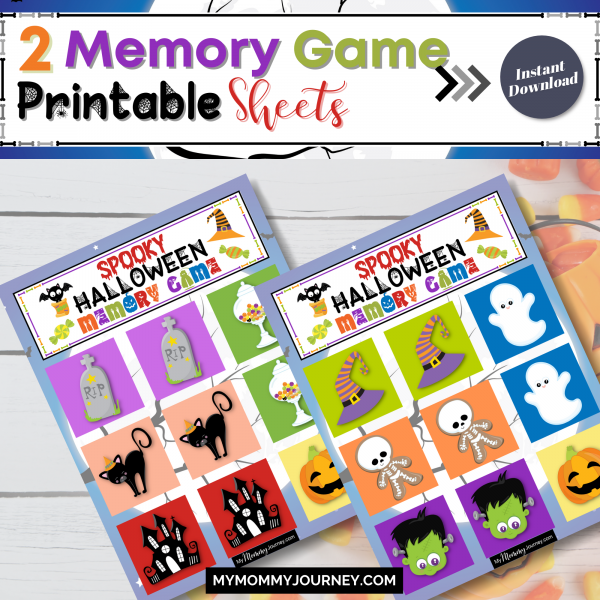2 Memory Game Printable Sheets