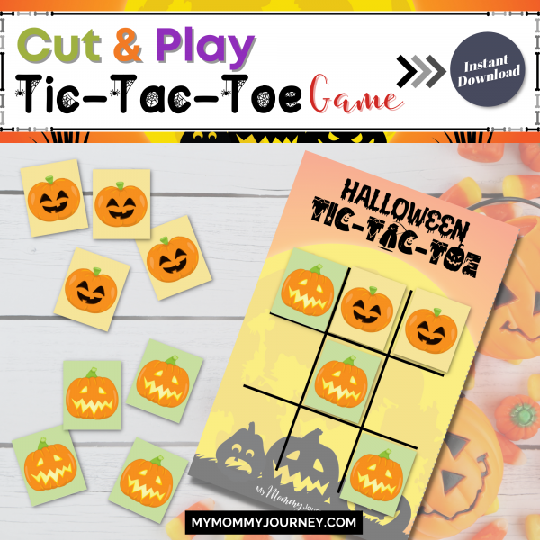 Cut and play tic-tac-toe game