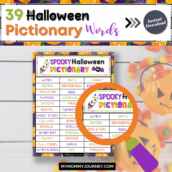 39 Halloween Pictionary words