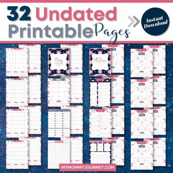 32 Undated Printable Pages