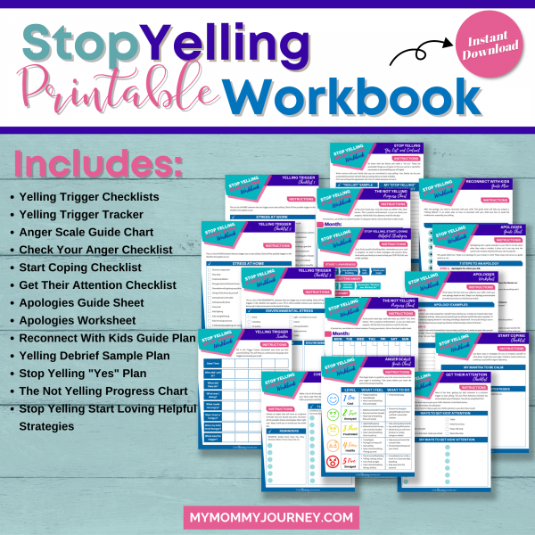 Stop yelling printable workbook includes pages