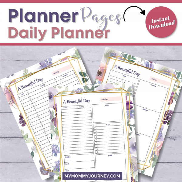 Calendar Planner 2022 for Busy Moms Planner Pages Daily Planner