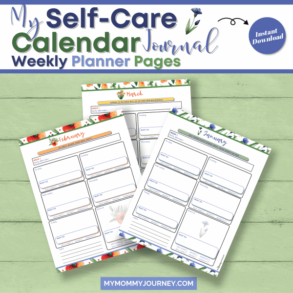 My Self-Care Calendar Journal Weekly Planner Pages