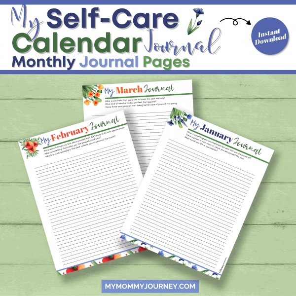 My Self-Care Calendar Journal Monthly Journal Pages